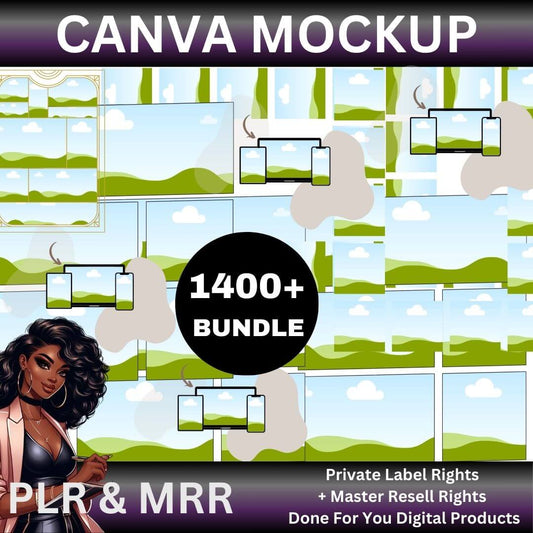 1,400 Editable Mockup Templates for Your Digital Products (PLR/MRR Included)