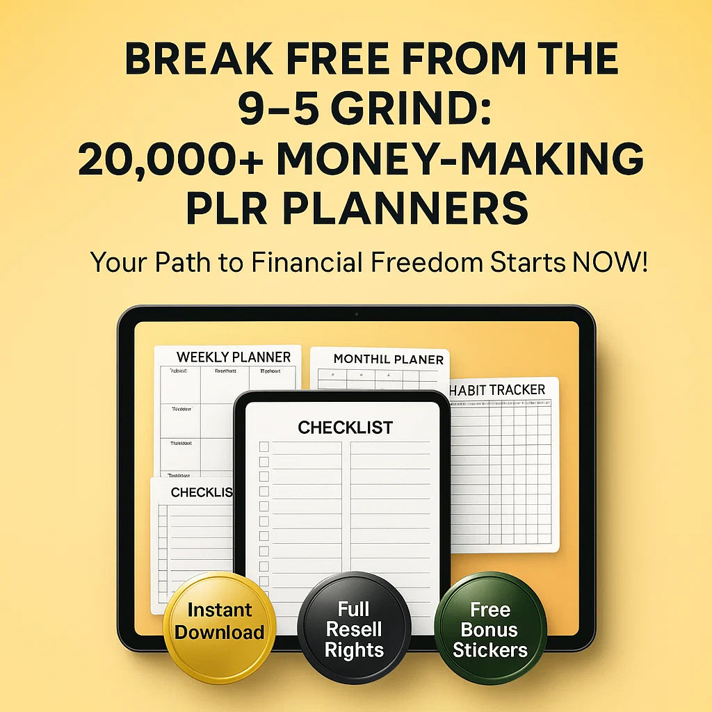 20,000+ Money-Making PLR Planners That Sell Themselves - Your Path to Financial Freedom Starts NOW!