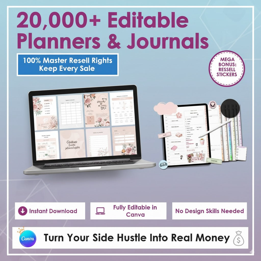 20,000+ Money-Making PLR Planners That Sell Themselves - Your Path to Financial Freedom Starts NOW!