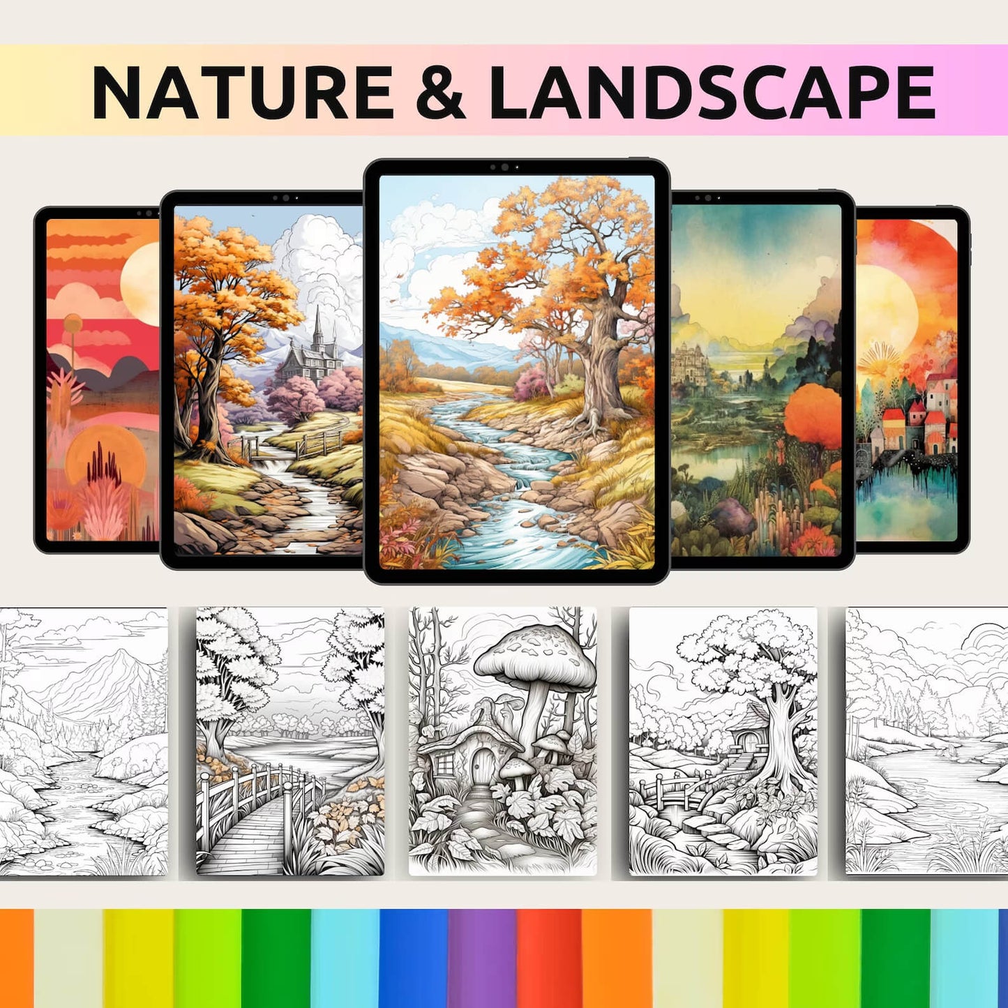 10000+ Pages PLR Coloring Book| KDP Digital Products