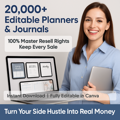 20,000+ Money-Making PLR Planners That Sell Themselves - Your Path to Financial Freedom Starts NOW!